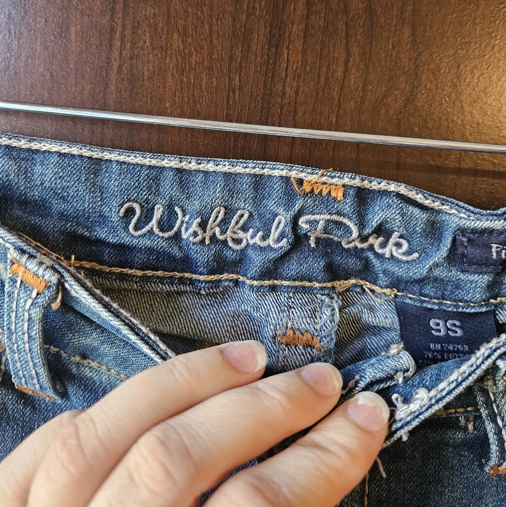 Y2K Wishful Park Flare Jeans in Blue - Picture 2 of 5